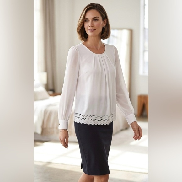 Costa Blanca Tops - Costa Blanca White Blouse